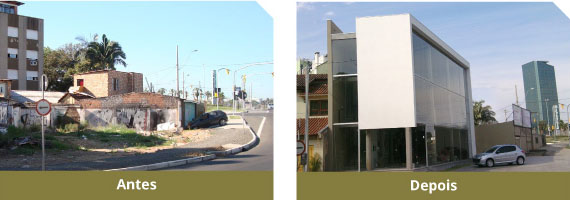 Antes e depois da obra na Estevão Cruz
