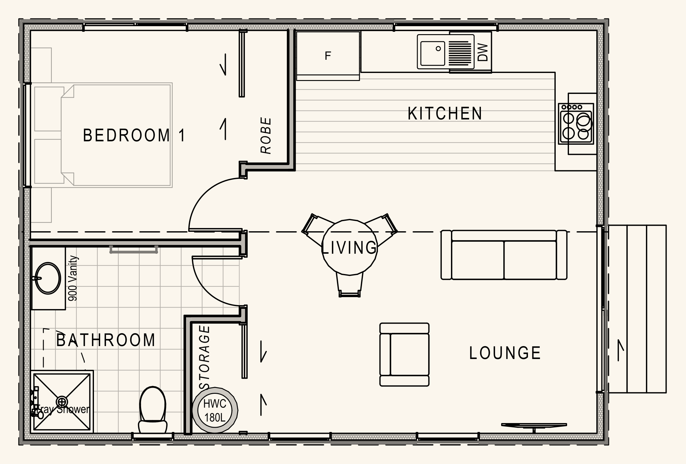 Kitset 50 floor plan