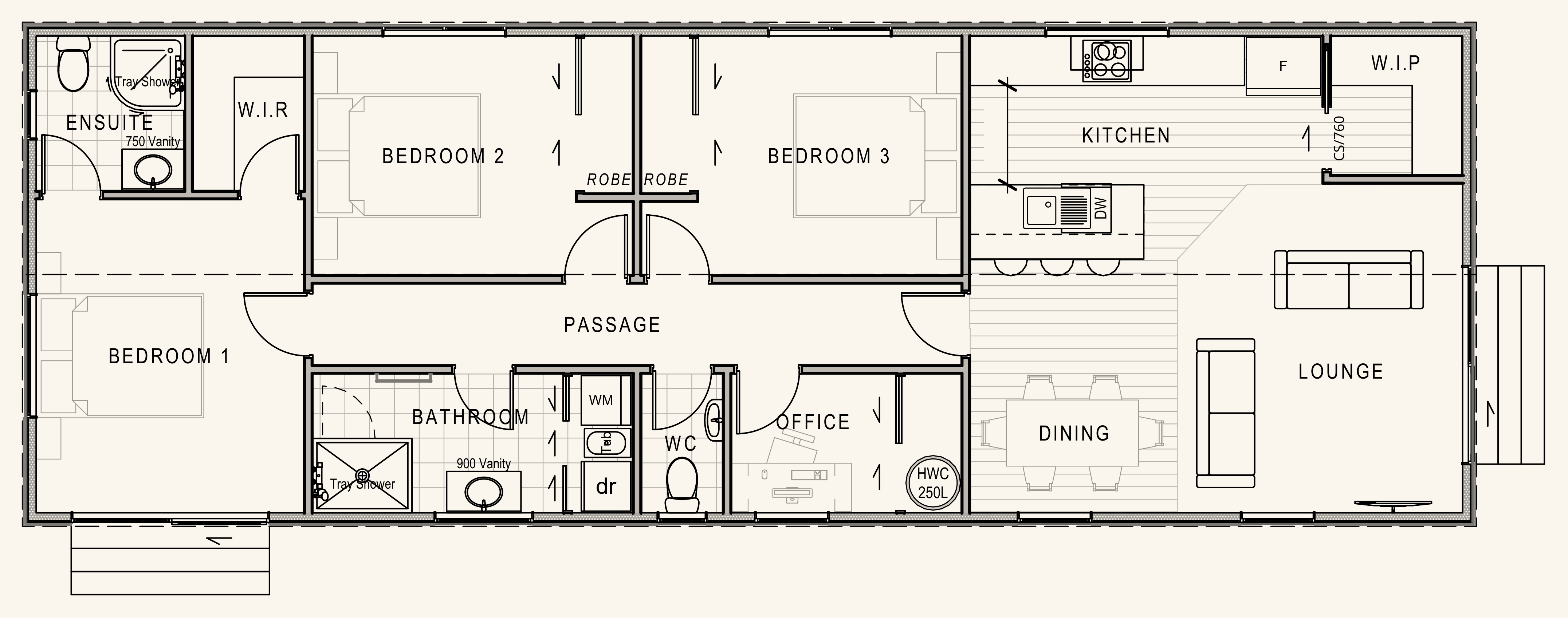 Kitset 105 floor plan