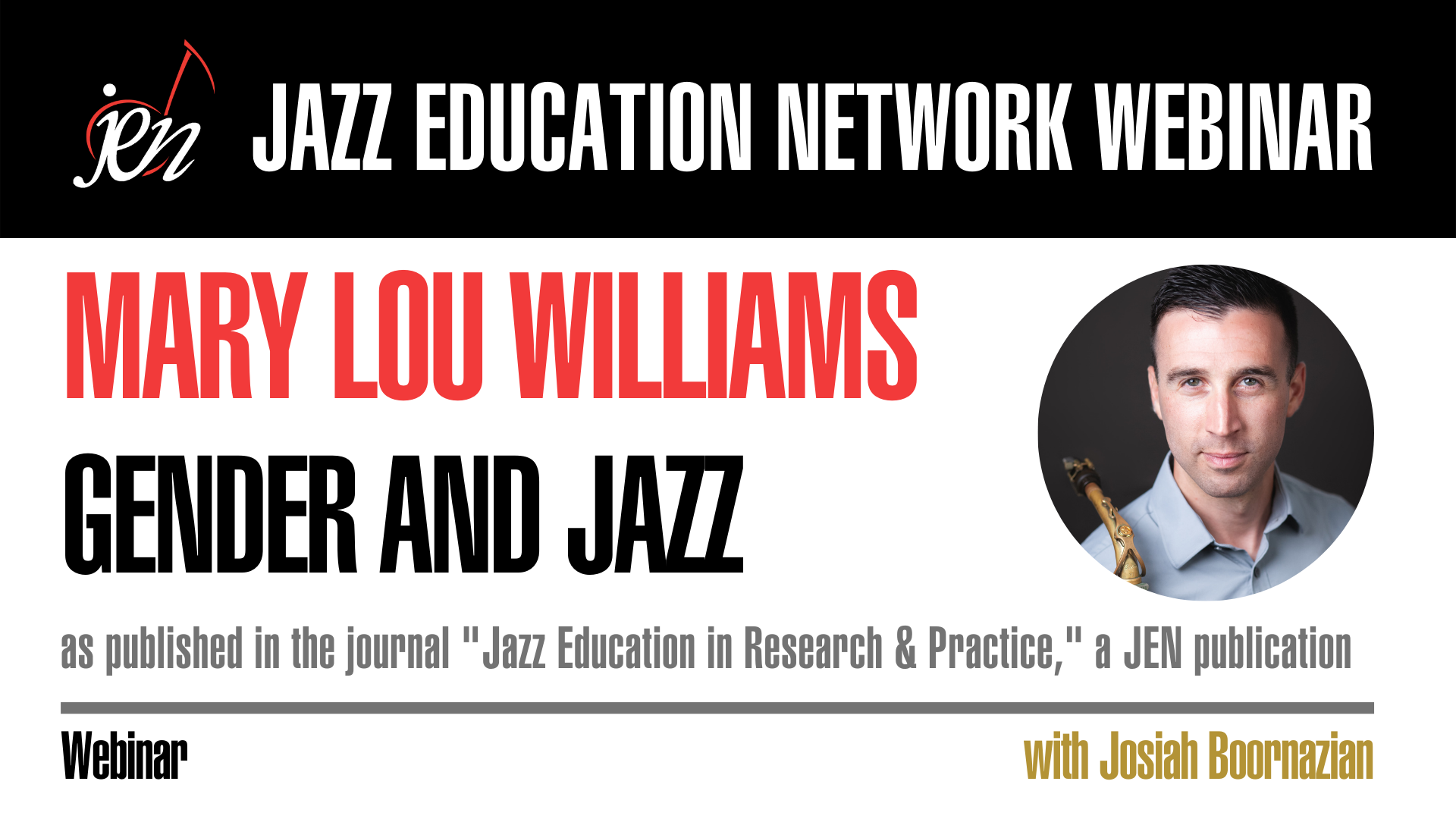 Mary Lou Williams Gender & Jazz with Josiah Boornazian