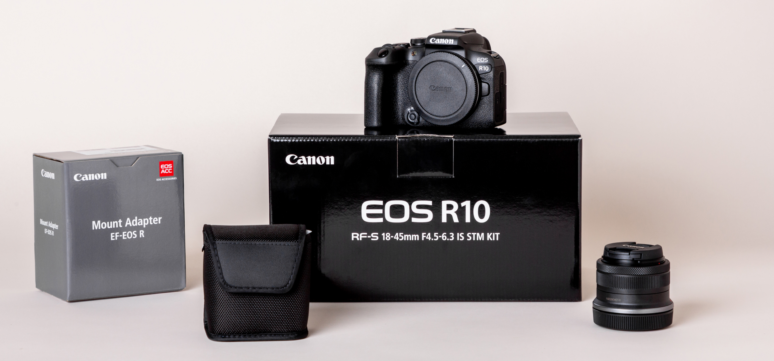 ORMS  Canon EOS R10 Mirrorless Camera Body with   Canon RF-S 18-45mm Lens and Canon EF   to R Mount Adapter valued at R19 895