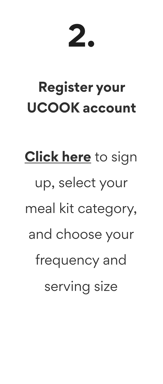 Register your UCOOK account