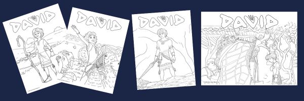 David coloring pages