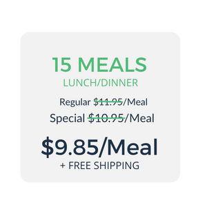 15 Meals = $8.21/Meal