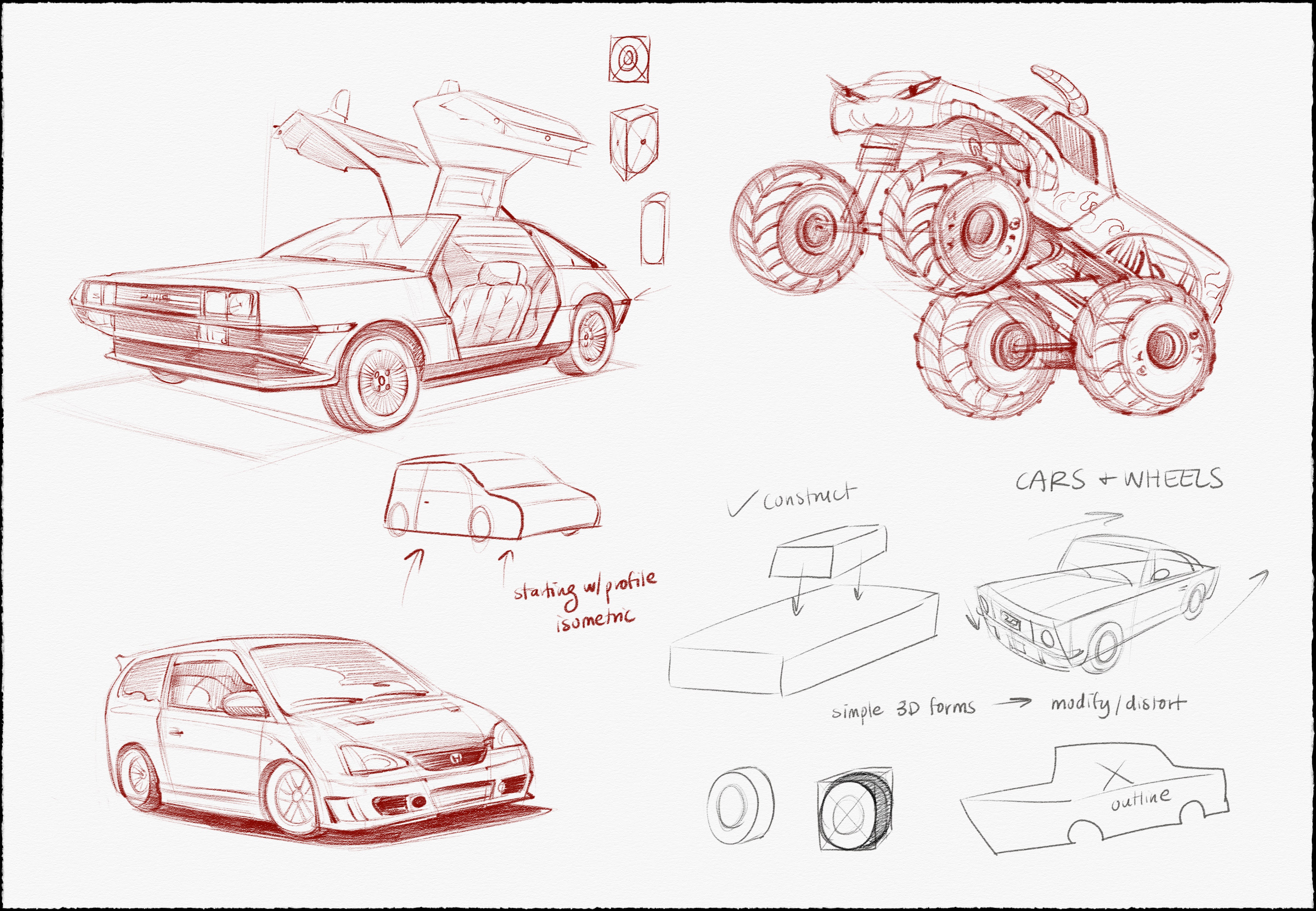 How To Draw Cars