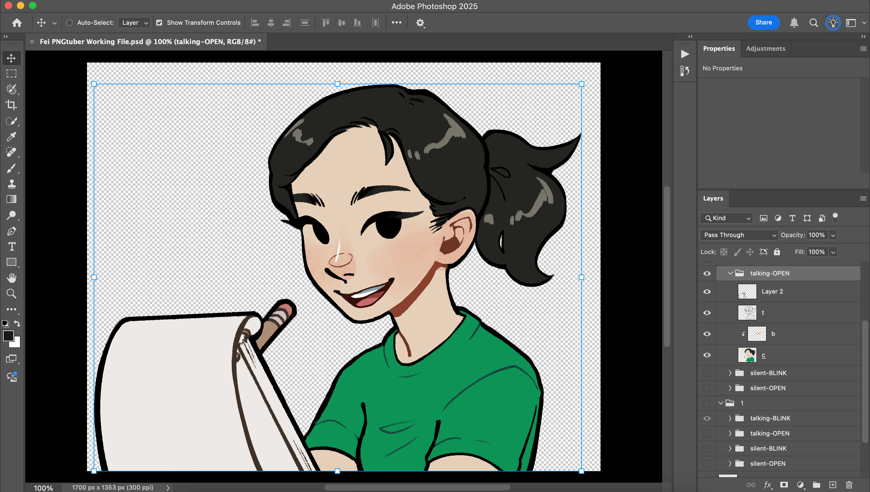 Fei PNGtuber Photoshop preview