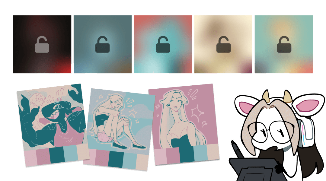 Top 5 color palettes and demos preview