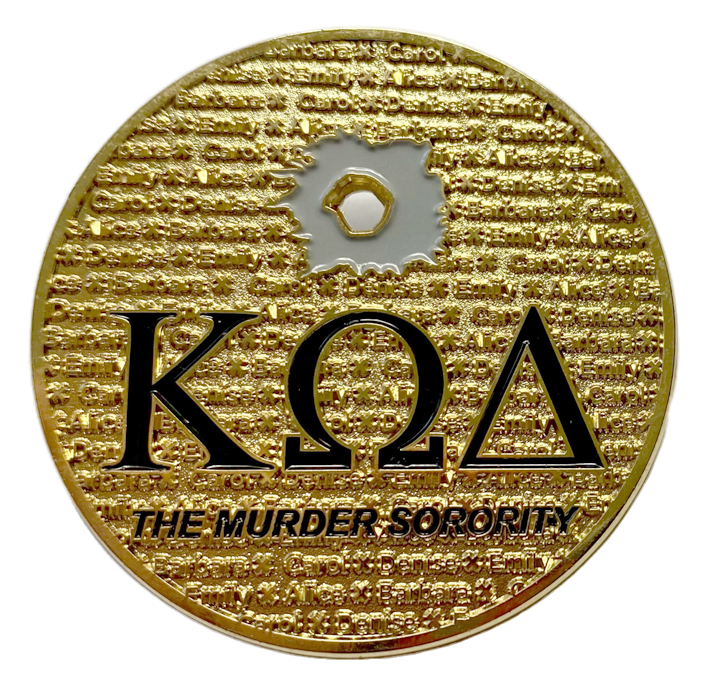 NYPD RED 7 Challenge Coin Back