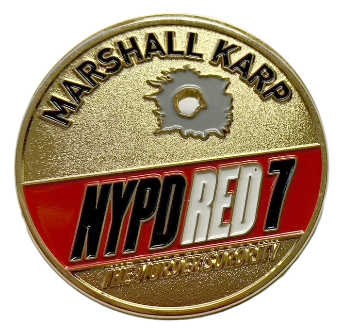 NYPD RED 7 Challenge Coin Front