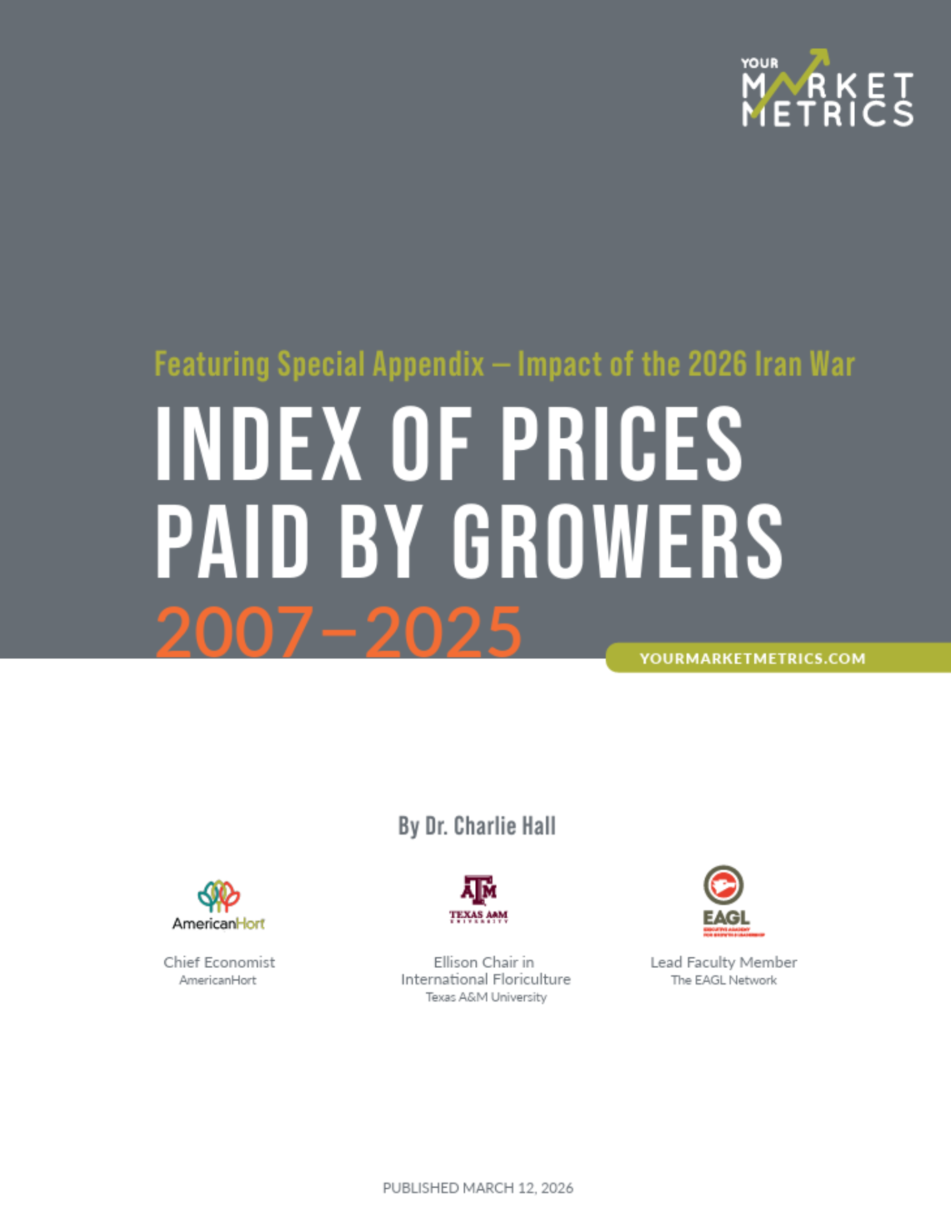 Index of Prices Paid by Growers 2007-2025