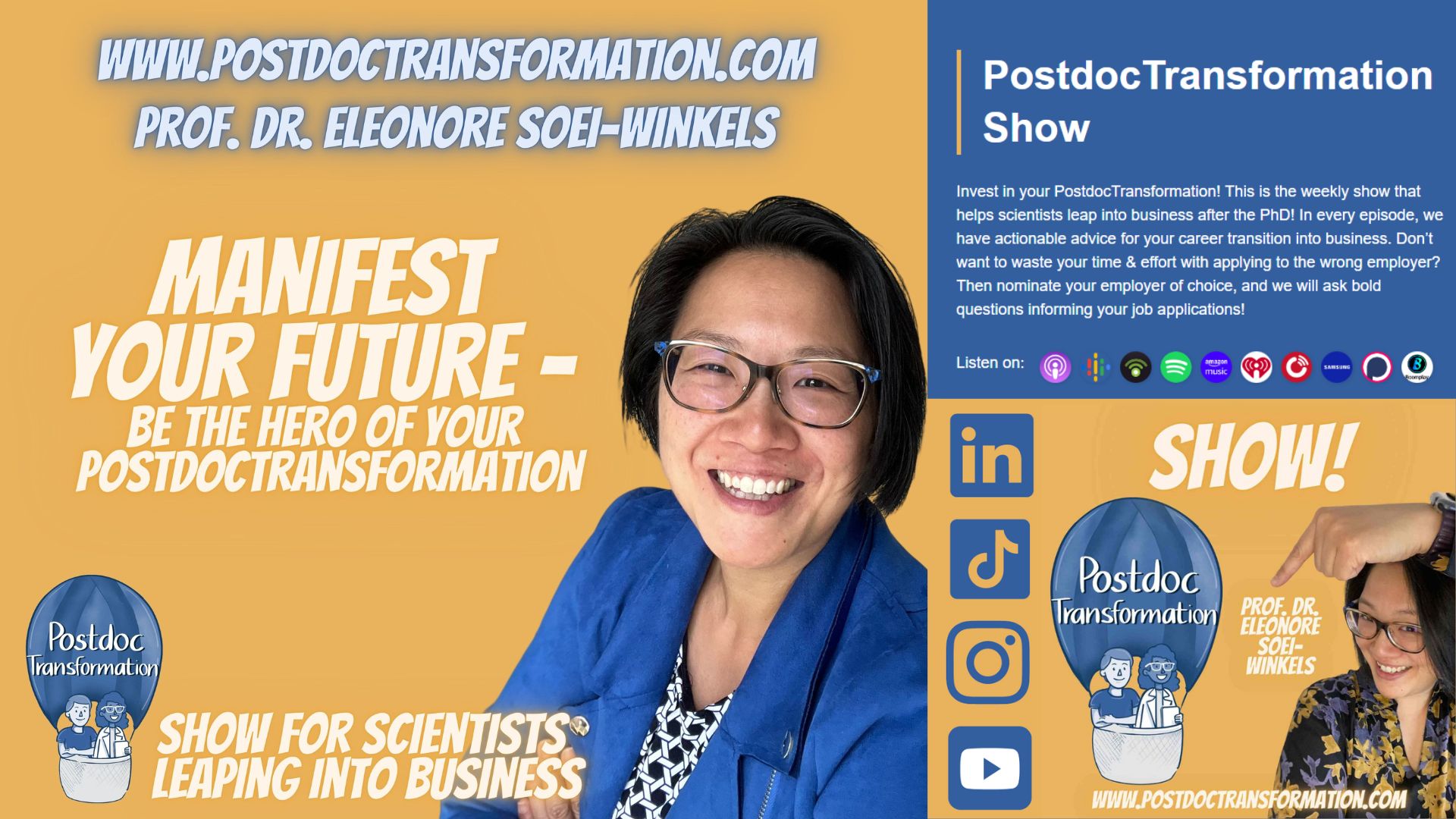 Manifest your future - be the hero of your PostdocTransformation
