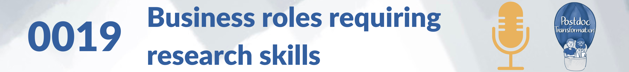 Business roles requiring researchskills