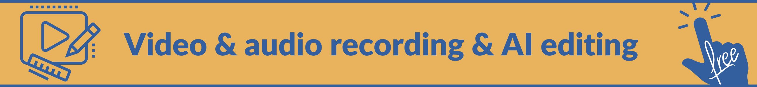 Descript for easing video and audio recording and editing