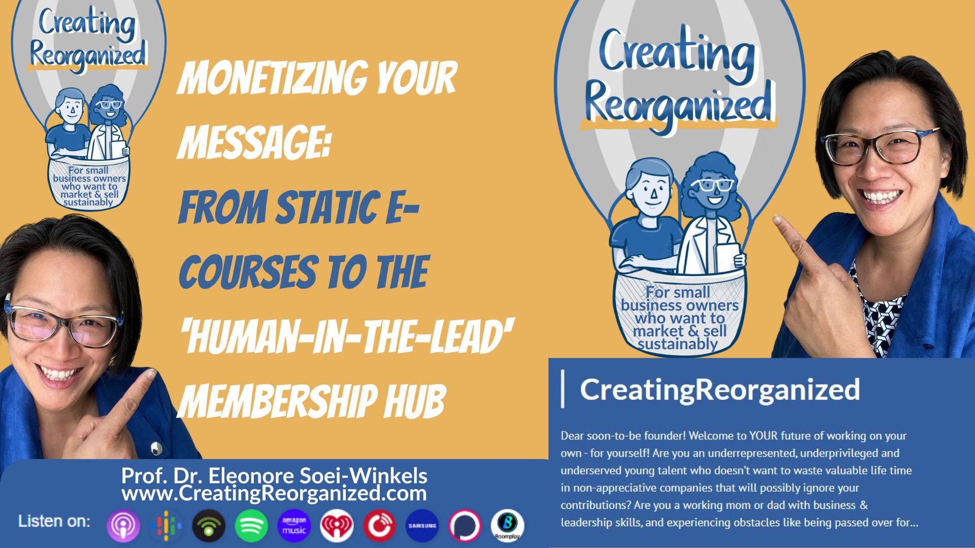 Monetizing your message: from static e-courses to the human in the lead membership hub
