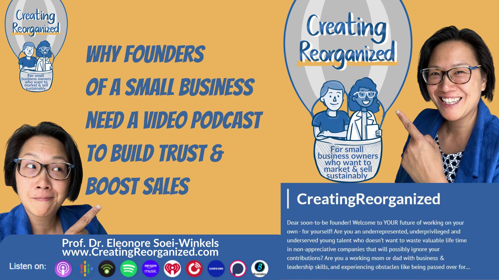 Why founders of a small business need a video podcast to build trust and boost sales