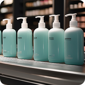 Impressora Hitachi operando com eficiência em ambiente industrial de cosméticos