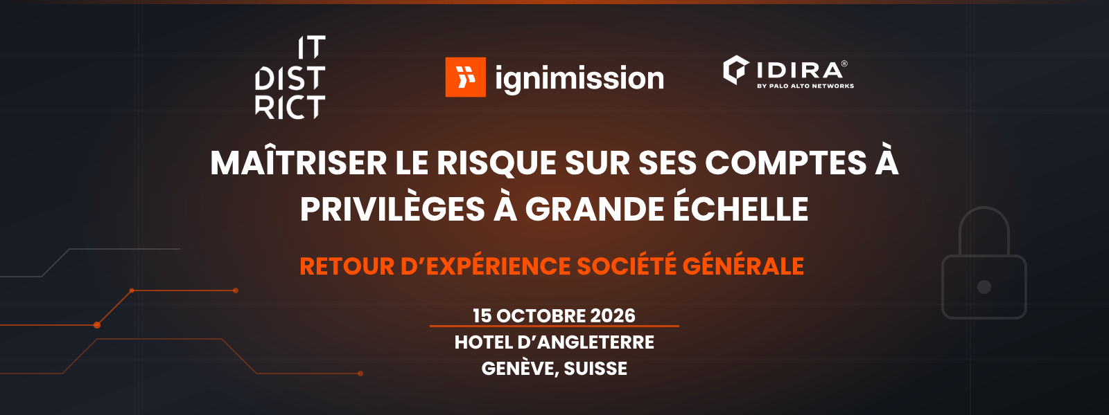 Ignimission x IT District x Idira - Genève 15 octobre 2026