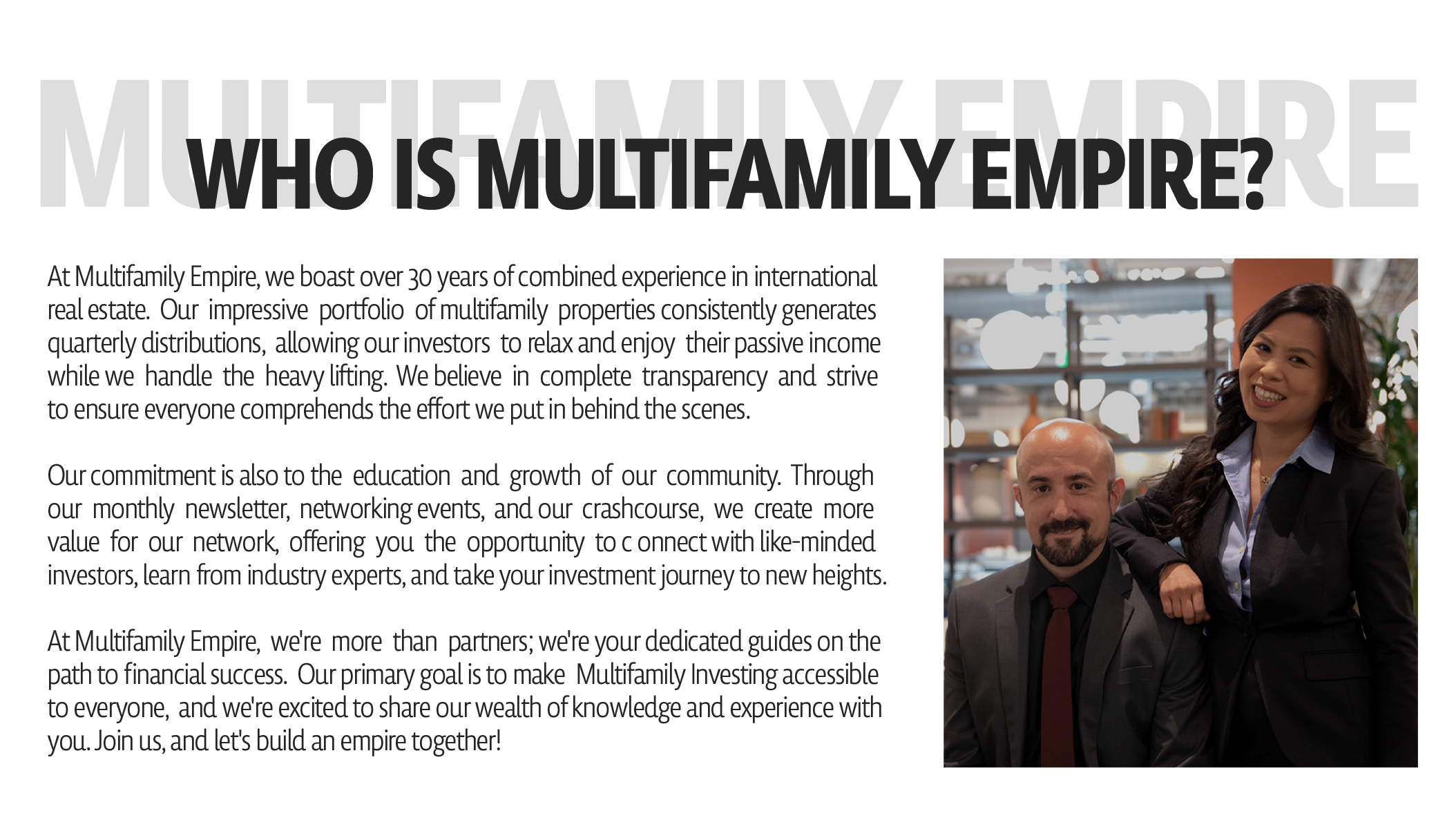 The Multifamily Empire Academy Real Estate Crash Course Learn