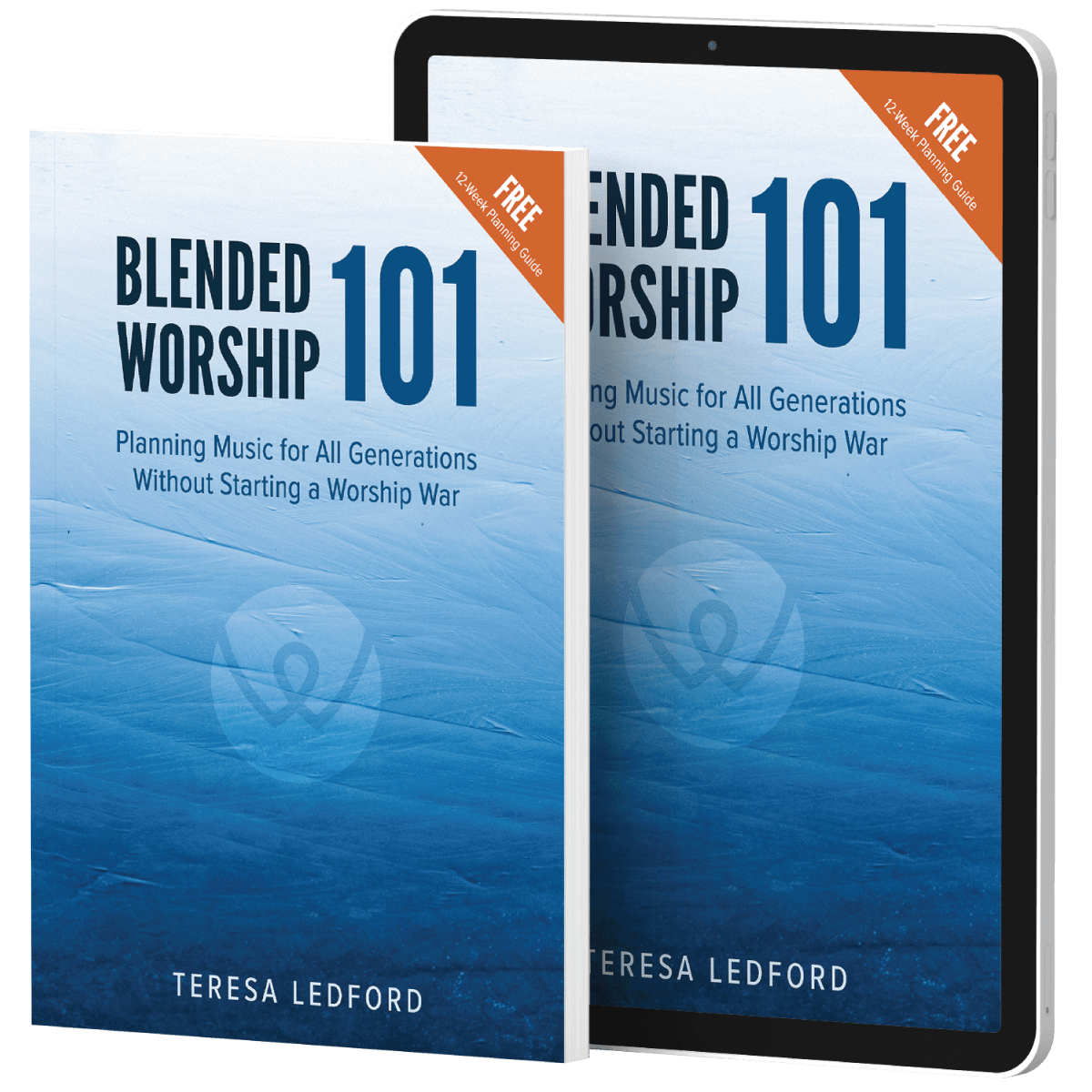 Blended Worship 101 book and iPad cover