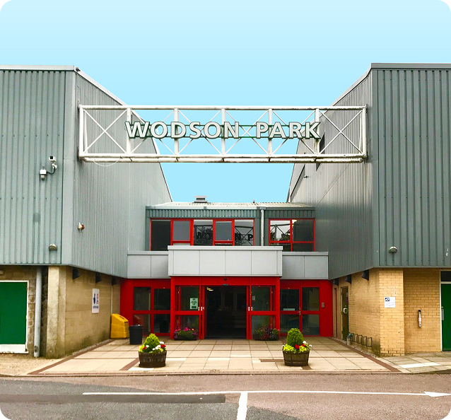 Image showing the front of Wodson Park Sports & Leisure Centre