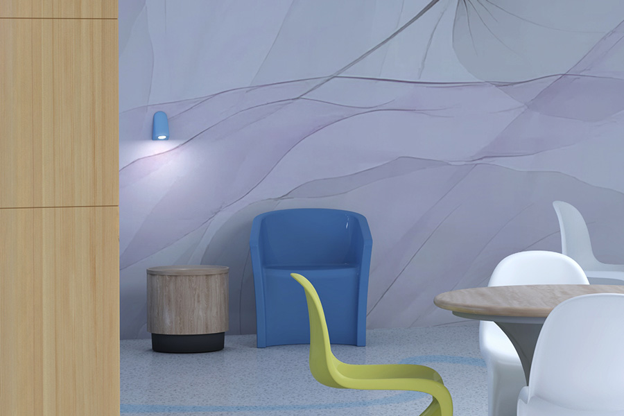 MedMaster KUE used as task light for reading space