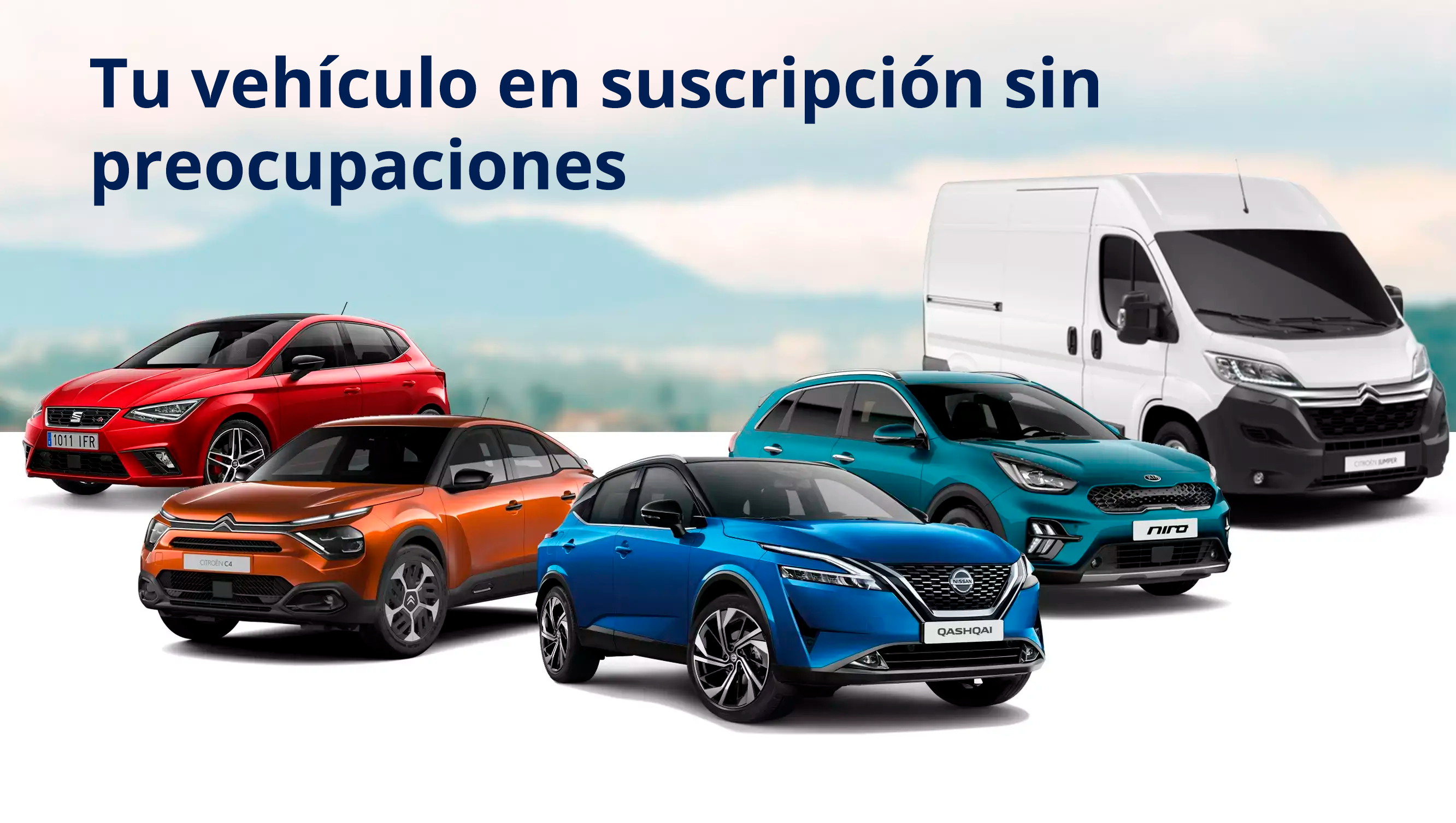 Tu vehículo en suscripción sin preocupaciones