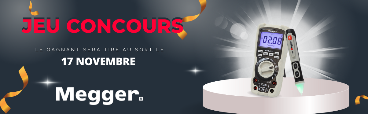 Jeu-concours de fin d'année Voltimum x Megger