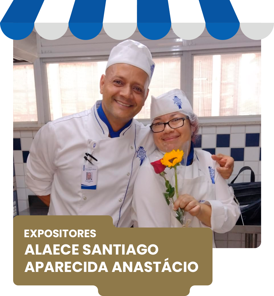 EXPOSITORES ALAECE SANTIAGO E APARECIDA ANASTÁCIO