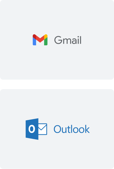 Logo Gmail e Outlook