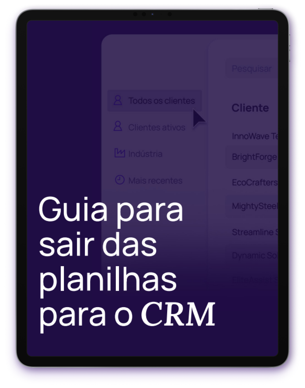 Tela de um tablet com a capa do Checklist