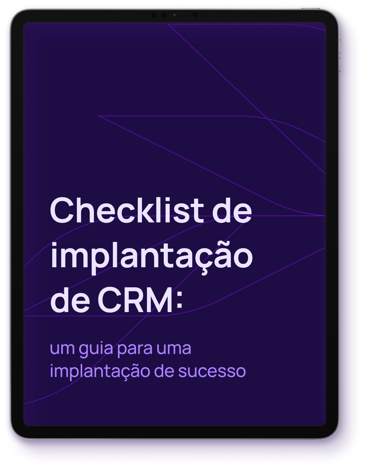 Tela de um tablet com a capa do Checklist