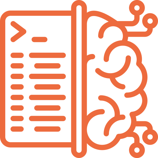 data and brain icon