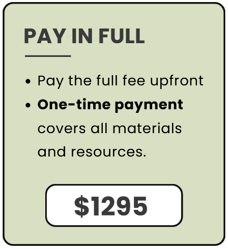 $1295 Pay In Full