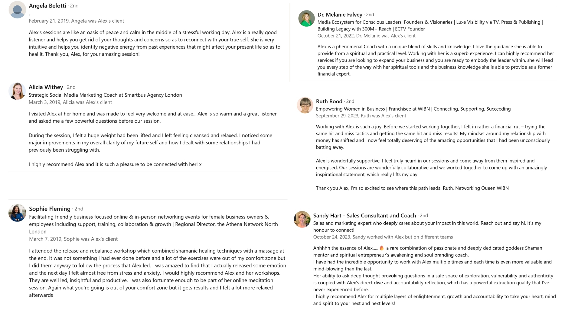 Client's testimonials