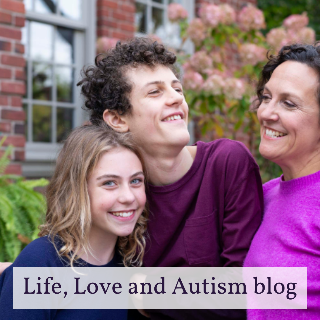 Susan with her children, Abby and Andrew.